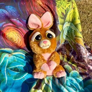 Vicky Vicious Feisty Pets Plush EUC Light-Up Eyes Bunny Toy Rare Collectible